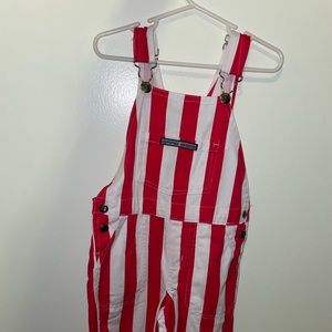 VGUC Striped Overalls